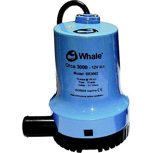 Whale BE2002 Orca Bilge Pump, 2000 GPH, 12V
